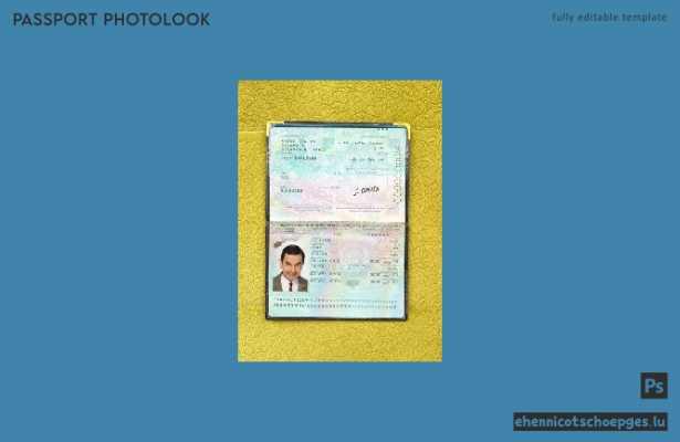 Beispielansicht eines afghanischen Passfotos